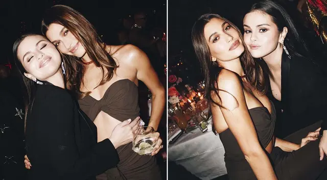 Selena Gomez y Hailey Bieber se lucen felices y juntas en evento Selena Gomez y Hailey Bieber se lucen felices y juntas en evento