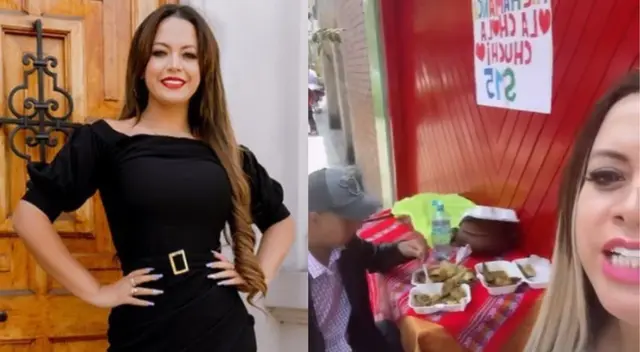 Florcita Polo apoya a la imitadora de Susy Díaz en la venta de pachamanca Florcita Polo apoya a la imitadora de Susy Díaz en la venta de pachamanca