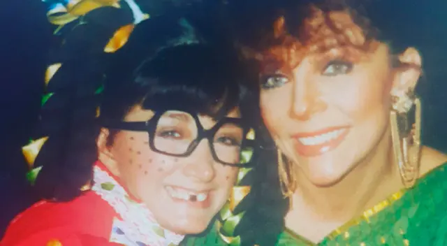 María Antonieta de las Nieves junto a Verónica Castro. María Antonieta de las Nieves junto a Verónica Castro.