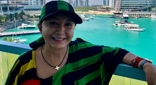 María Antonieta de las Nieves actualmente durante uno de sus viajes. María Antonieta de las Nieves actualmente durante uno de sus viajes.