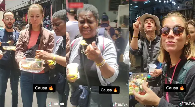 Singular escena de los turistas en el Mercado Central se hizo viral en TikTok. Singular escena de los turistas en el Mercado Central se hizo viral en TikTok.