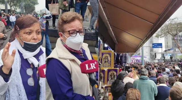 Fieles seguidoras del Señor de los Milagros dan su testimonio de fe