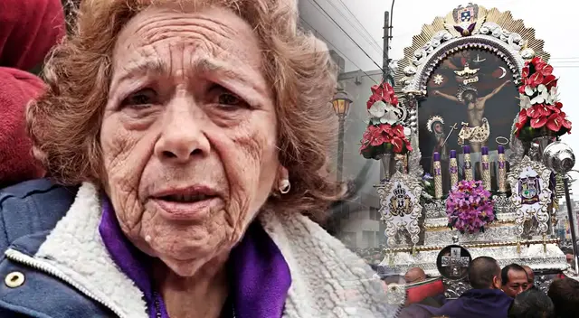 La mujer revela que fue curada del cáncer por el Señor de los Milagros. La mujer revela que fue curada del cáncer por el Señor de los Milagros.