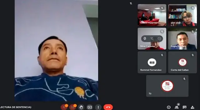 El ex suboficial PNP  Wilson Peña, escucha su sentencia por coima