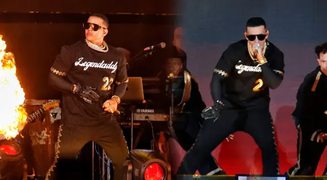 Daddy Yanke cantó Despacito junto a letras dentro del escenario que decían Perú.