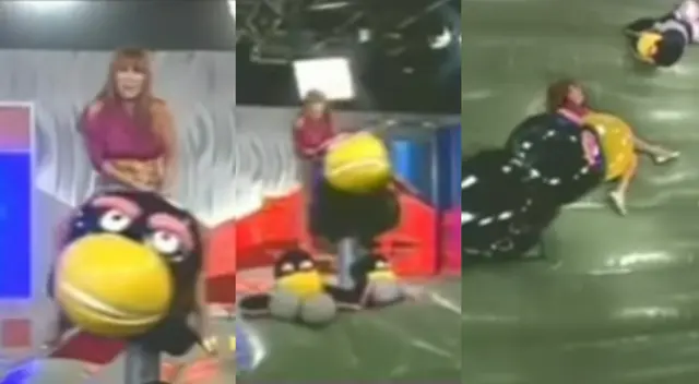 Usuarios le recuerdan a Magaly Medina la vez que se cayó de Urraca