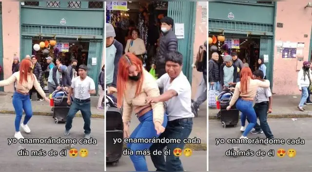 La venezolana la rompió con sus singulares pasitos de baile junto al peruano y es viral en TikTok.