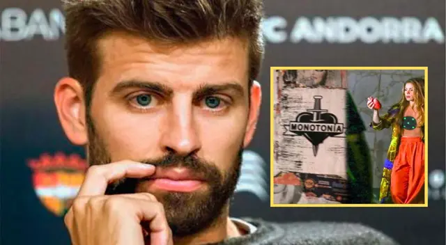Gerard Piqué y su insólita reacción por la letra de Monotonía, canción de Shakira. Gerard Piqué y su insólita reacción por la letra de Monotonía, canción de Shakira.