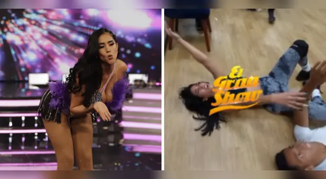 Melissa Paredes en ensayos de El Gran Show. Melissa Paredes en ensayos de El Gran Show.