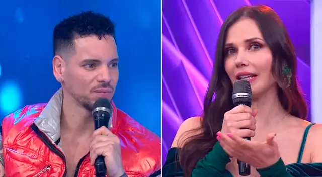 Maju Mantilla sorprendida con actitud de Anthony Aranda. Maju Mantilla sorprendida con actitud de Anthony Aranda.