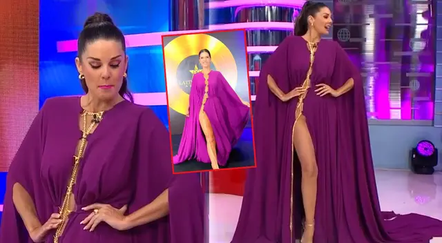 Rebeca Escribens sorprende con mismo vestido de María Pía Copello. Rebeca Escribens sorprende con mismo vestido de María Pía Copello.