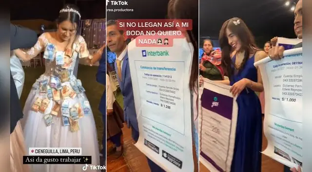Los novios festejaron su matrimonio con la cuenta bancaria totalmente 'llena'.