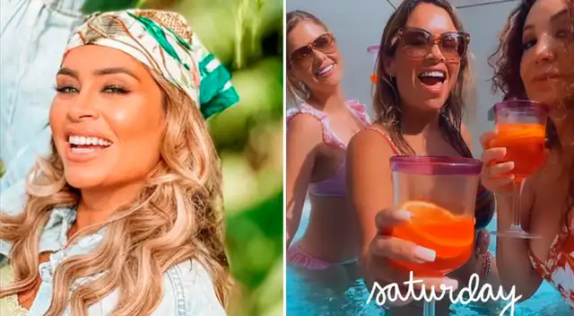 Ethel Pozo disfruta junto a sus compañera de América Hoy.