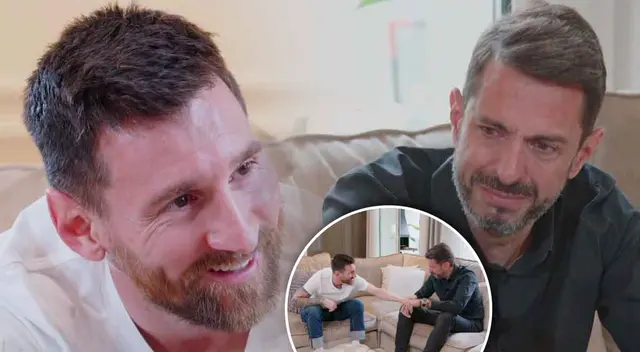 Lionel Messi tuvo un mano a mano con el relator