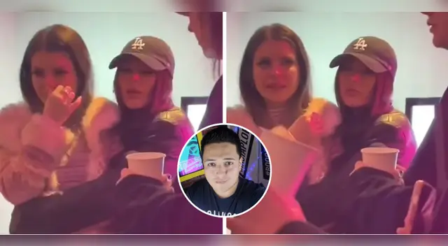 Flavia Laos llora tras robo de ropa.