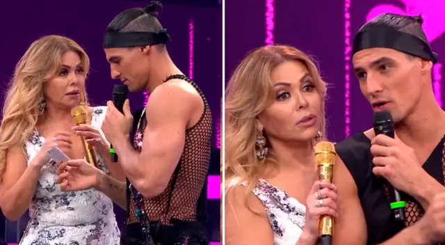 Gisela Valcárcel sorprende a Facundo González. Gisela Valcárcel sorprende a Facundo González.