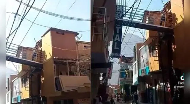 Peruano construye un 'puente' para unir sus dos casas y se hace viral en TikTok por su creatividad.