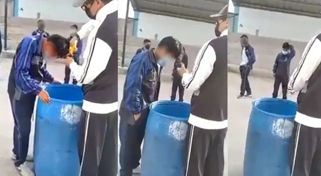 El profesor les cortó el pelo sin el consentimiento de los padres de familia. El profesor les cortó el pelo sin el consentimiento de los padres de familia.