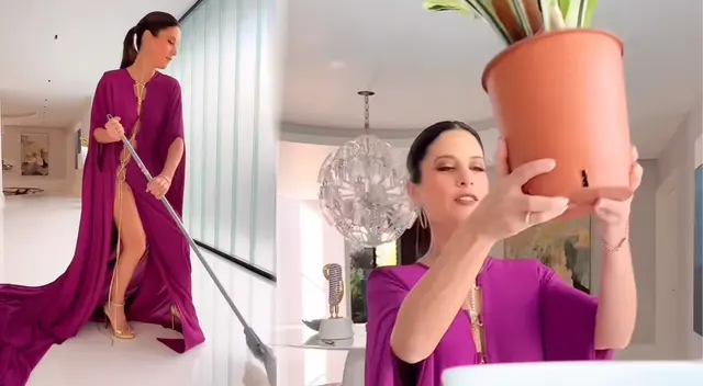 María Pía Copello le da un nuevo uso a su vestido sensual y cierra 'bocas' a críticos.