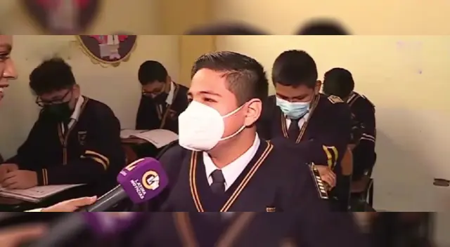 Uno de los alumnos de colegio en Carabayllo que logró ingresar a San Marcos Uno de los alumnos de colegio en Carabayllo que logró ingresar a San Marcos