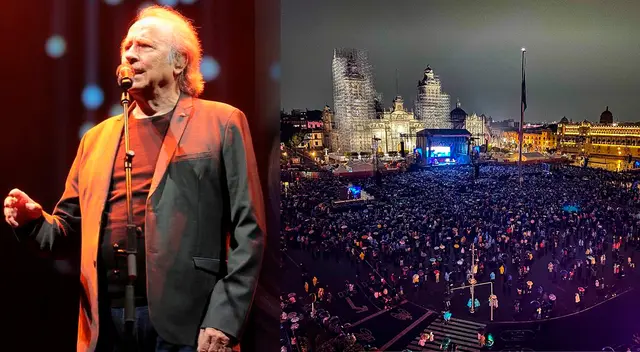 Joan Manuel Serrat se despidió de la ciudad de México con un concierto en el Zócalo ante más de 100 mil personas.
