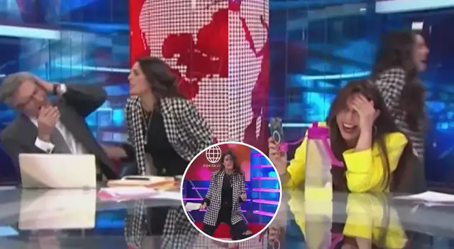 Rebeca Escribens alborota set de América Televisión Rebeca Escribens alborota set de América Televisión