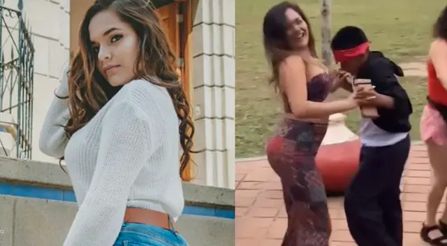 Lesly Águila sorprende con pasos de baile Lesly Águila sorprende con pasos de baile