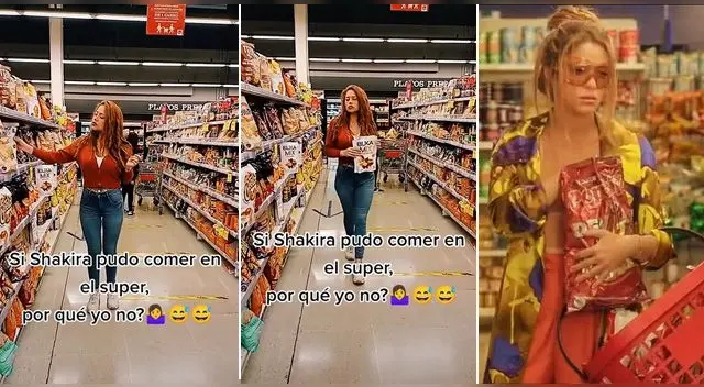 La joven imitó a la cantante colombiana en su último hit. La joven imitó a la cantante colombiana en su último hit.