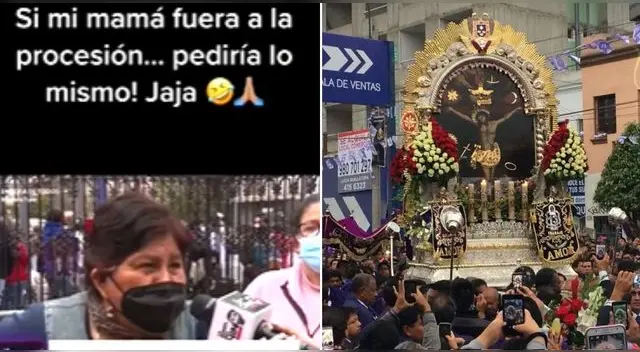 La madre acudió a la procesión del Señor de los Milagros e hizo una singular petición y se hizo viral en TikTok. La madre acudió a la procesión del Señor de los Milagros e hizo una singular petición y se hizo viral en TikTok.
