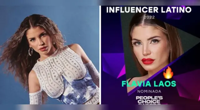 Flavia Laos es nominada en los People's Choice Awards.