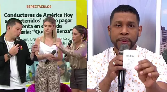 América Hoy: Sus conductores se defienden y advierten que sí pagaron consumo en cevichería.
