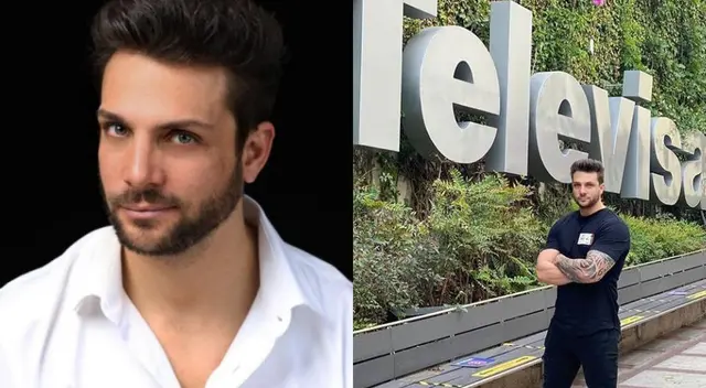 Nicola Porcella probó suerte en la cadena de televisión mexicana, Televisa