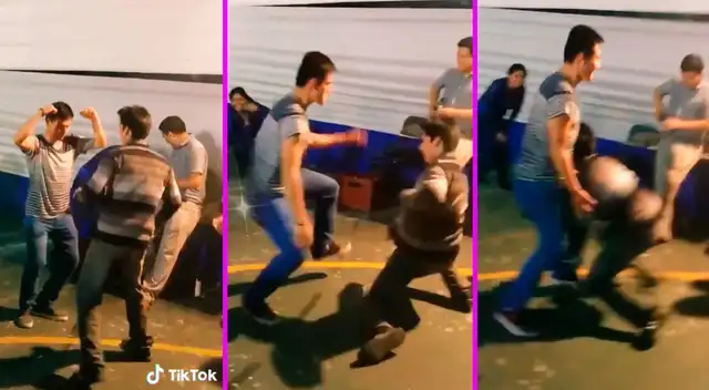 Los jóvenes se desconocieron como amigos y se batieron en un duelo de baile.