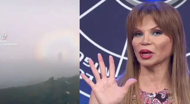 Mhoni Vidente, famosa astróloga cubana, no dudó en reaccionar al ver extraña imagen captada en una montaña.