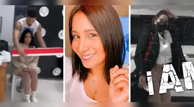 Kathy Sheen se percata de detalle de Melissa Paredes. Kathy Sheen se percata de detalle de Melissa Paredes.