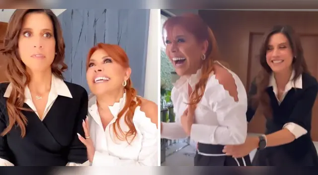 Magaly y María Pía se juntan en Tik Tok.