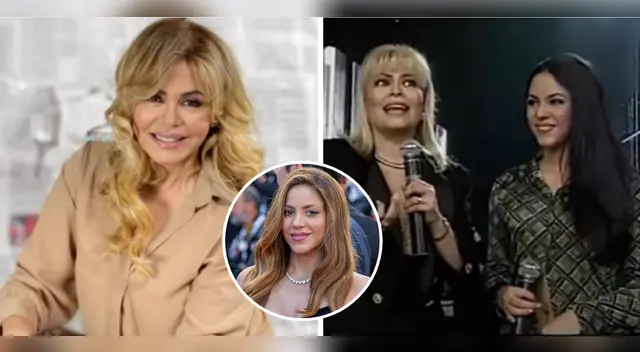Gisela y la vez que entrevistó a Shakira.