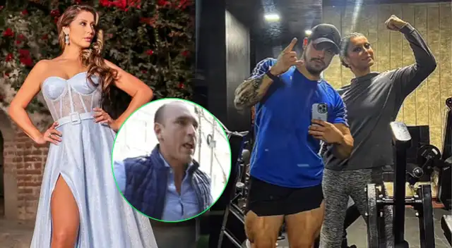 Karla Tarazona se muestra feliz al lado de su entrenador, pero resalta que solo son 'patas'.