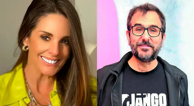 Rebeca Escribens no pudo contener la risa al ver a Giovanni Ciccia bailando de manera peculiar en 'Al fondo hay sitio'.