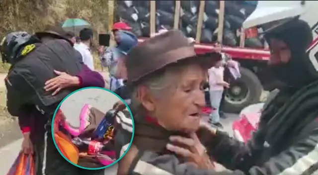 Pilota se sorprende y emociona al ver a su madre en rally Caminos del Inca.