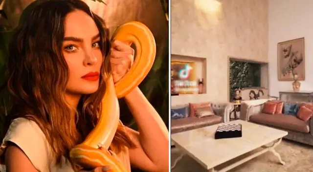 Belinda abrió las puertas de su mansión.