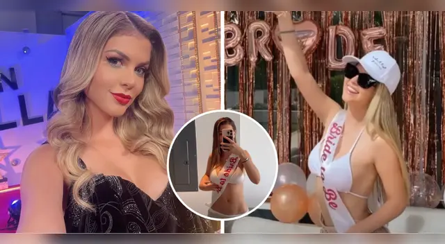 Brunella Horna en su despedida de soltera.