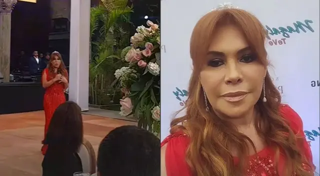 Magaly Medina ofrece discurso por sus bodas de plata Magaly Medina ofrece discurso por sus bodas de plata