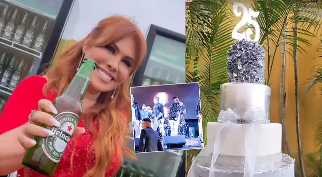 Magaly Medina celebró por todo lo alto sus 25 años en la TV peruana.