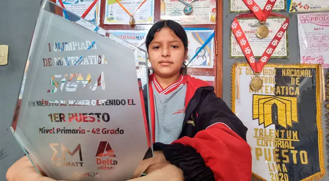 Niña ingresó a la carrera de Matemática Pura en la UNMSM. Niña ingresó a la carrera de Matemática Pura en la UNMSM.