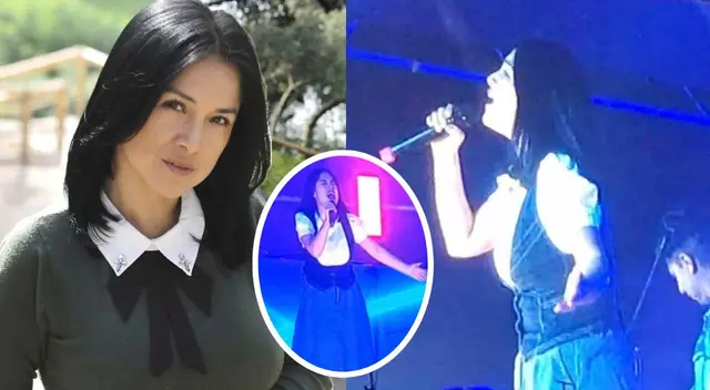 Katy Jara canta en concierto de Christine D Clario. Katy Jara canta en concierto de Christine D Clario.