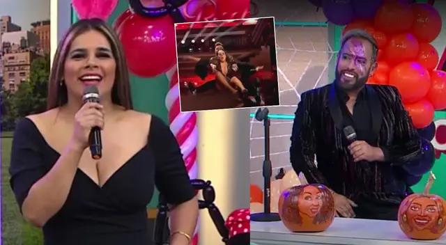 Giuliana Rengifo se enfrentó a Franco Benza tras reprocharle caída en El Gran Show. Giuliana Rengifo se enfrentó a Franco Benza tras reprocharle caída en El Gran Show.