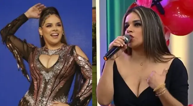 Giuliana Rengifo recuerda que se cayó estando embarazada en pleno concierto.