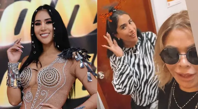 Gisela Valcárcel y Melissa Paredes se encuentran en Pachacamac