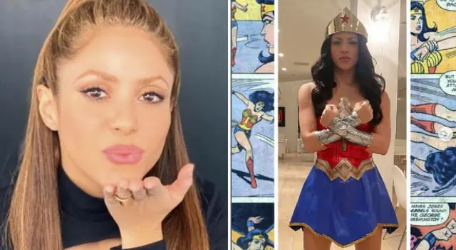 Shakira se lució con su disfraz de Mujer Maravilla. Shakira se lució con su disfraz de Mujer Maravilla.